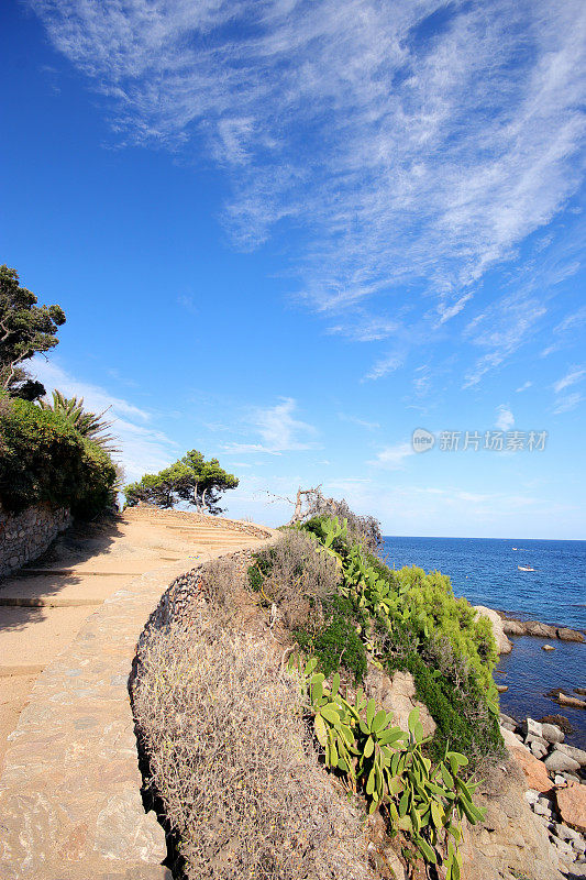 Palfrugell的Calella - cami de ronda